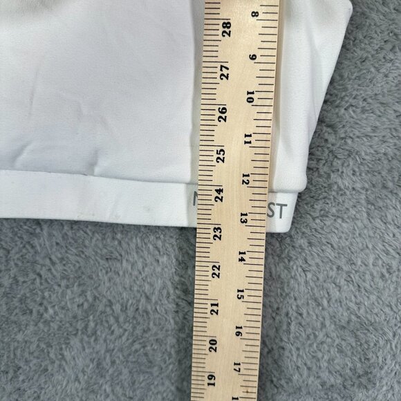 Nine West Active White Strappy Cross Back Padded Sports Bra L - Picture 7 of 8